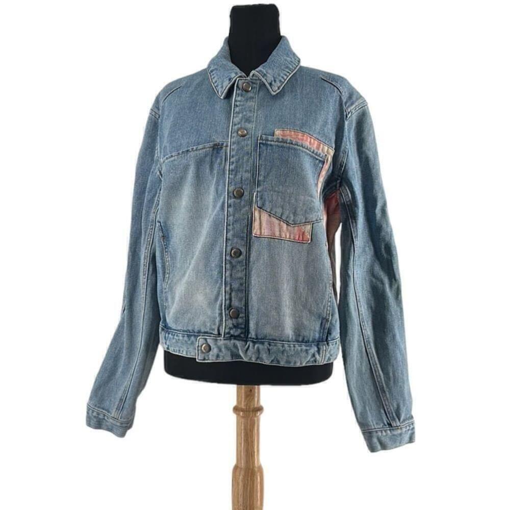 Andersson Bell Patchwork Drop-Shoulder Denim Jacket
Boho lounge unique sz Lg - Picture 7 of 16